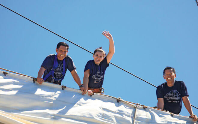 SeaCloud_Kreuzfahrten_SeaCloud_Crew_Segel