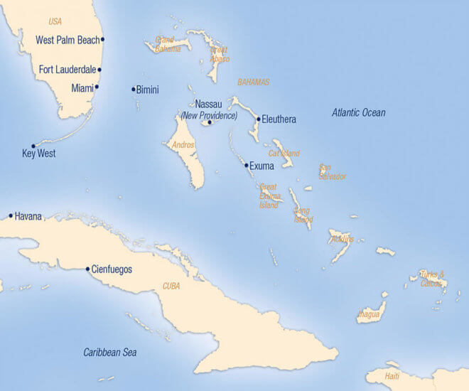 SeaCloud_Kreuzfahrten_Florida_Bahamas_Map