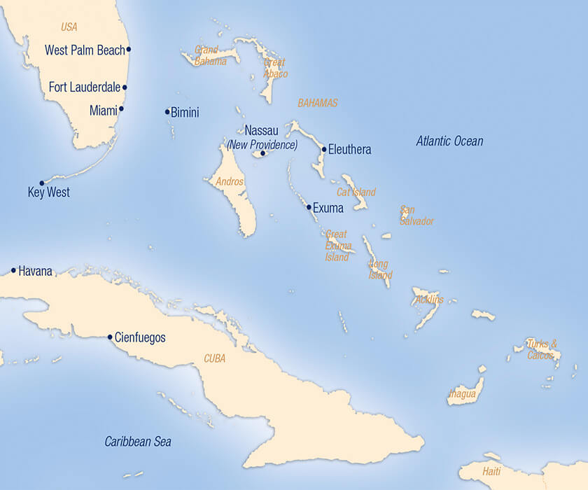 SeaCloud_Kreuzfahrten_Florida_Bahamas_Map